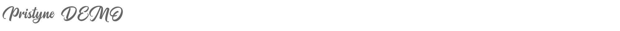 Pristyne Pristyne DEMO.ttf font preview